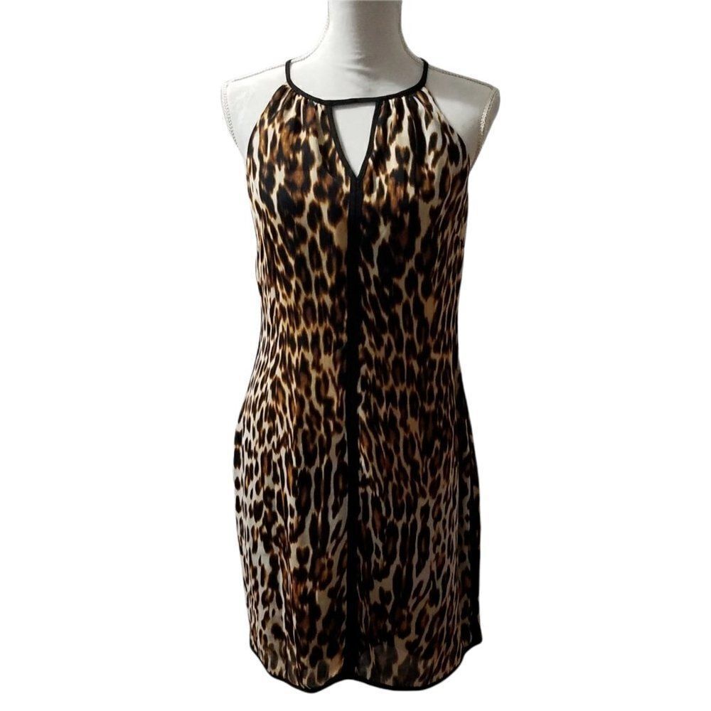 Worthington Animal Print Halter Dress Size 6